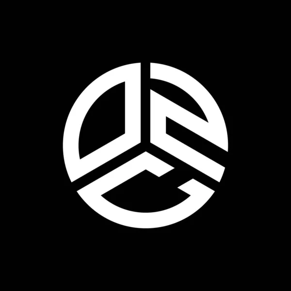 Дизайн Логотипа Ozc Чёрном Фоне Концепция Логотипа Инициалами Ozc Ozc — стоковый вектор