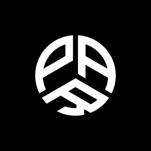 Diseño Del Logotipo Letra Par Sobre Fondo Negro Par Iniciales — Archivo Imágenes Vectoriales