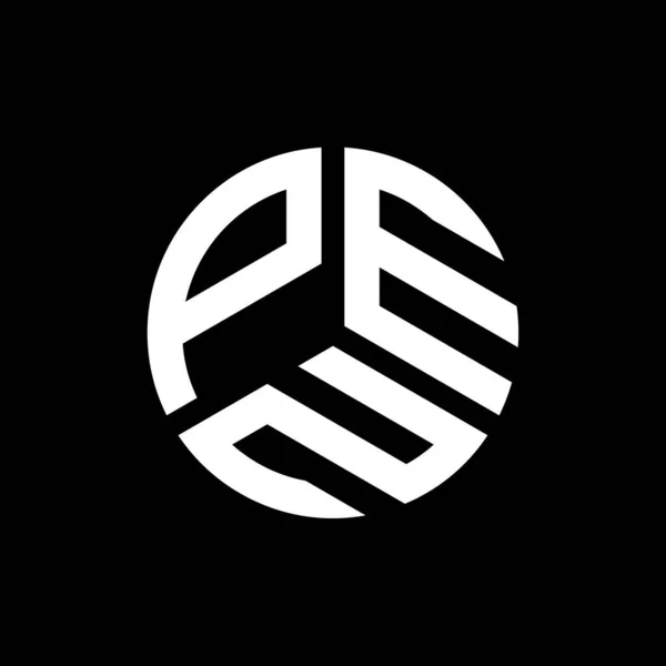 Projekt Logo Litery Pen Czarnym Tle Pen Twórcze Inicjały Litera — Wektor stockowy