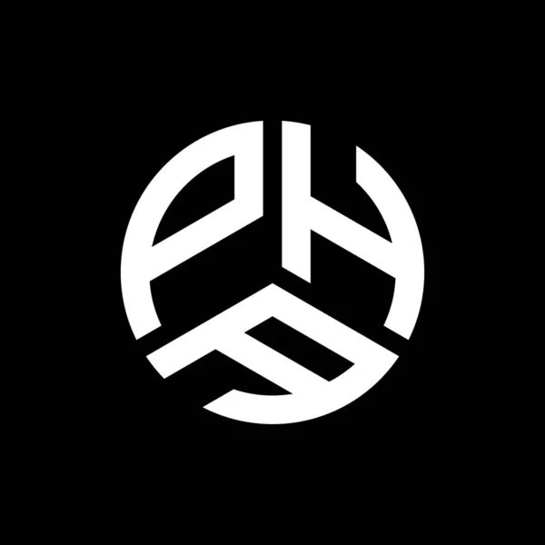 Pha Lettre Logo Design Sur Fond Noir Pha Initiales Créatives — Image vectorielle