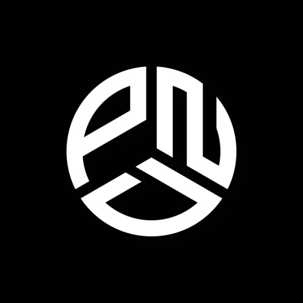Pnd Letter Logo Ontwerp Zwarte Achtergrond Pnd Creatieve Initialen Letter — Stockvector