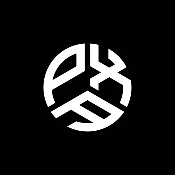 Дизайн Логотипа Pxa Чёрном Фоне Концепция Логотипа Креативными Инициалами Pxa — стоковый вектор
