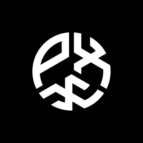 Pxx Letter Logo Design Auf Schwarzem Hintergrund Pxx Kreative Initialen — Stockvektor