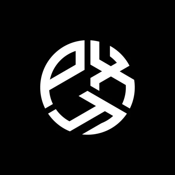 Diseño Del Logotipo Letra Pxy Sobre Fondo Negro Pxy Iniciales — Archivo Imágenes Vectoriales
