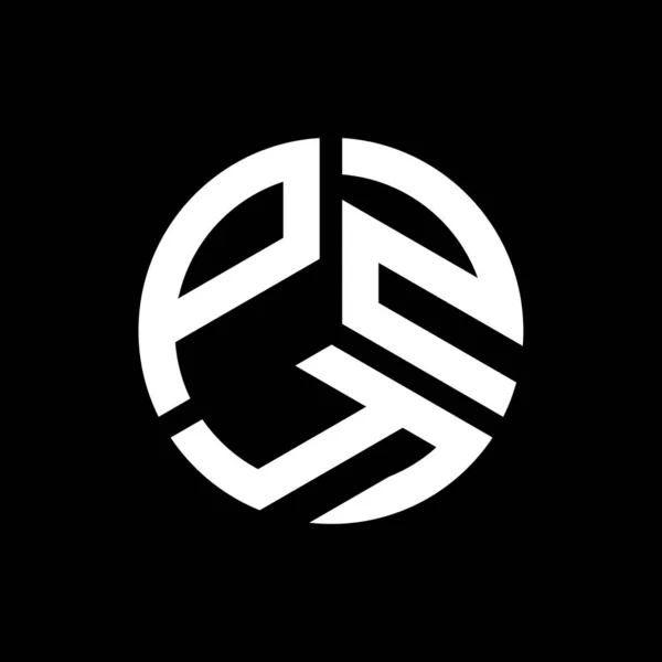 Дизайн Логотипа Буквы Pzy Черном Фоне Концепция Логотипа Pzy Creative — стоковый вектор