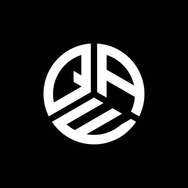Qae Дизайн Логотипу Чорному Тлі Творчі Ініціали Qae Поняття Логотипу — стоковий вектор