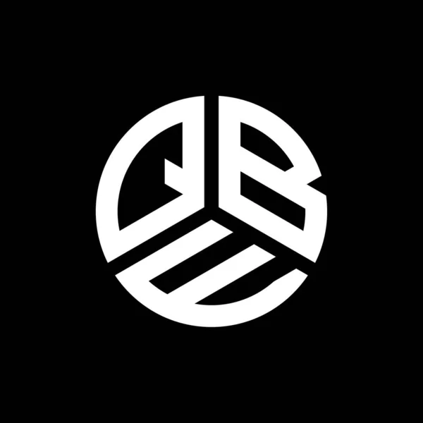 Qbe Lettera Logo Design Sfondo Nero Qbe Creative Iniziali Lettera — Vettoriale Stock