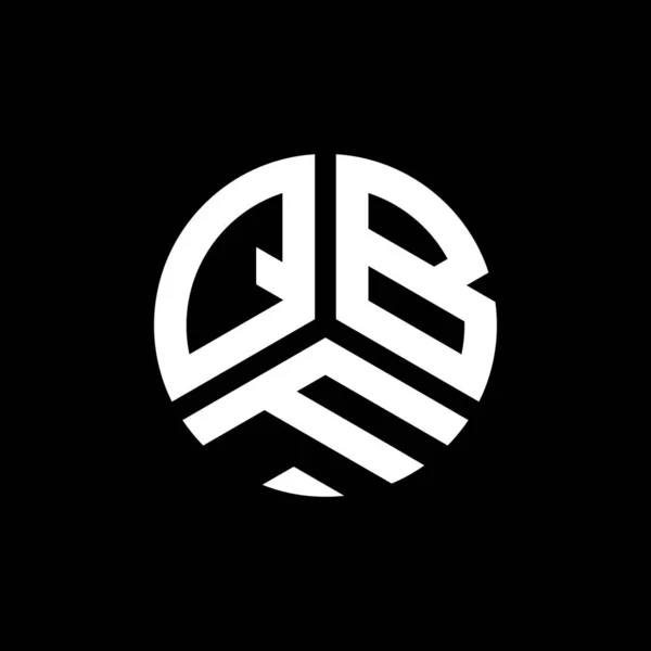 Projekt Logo Litery Qbf Czarnym Tle Kreatywne Inicjały Qbf Koncepcja — Wektor stockowy