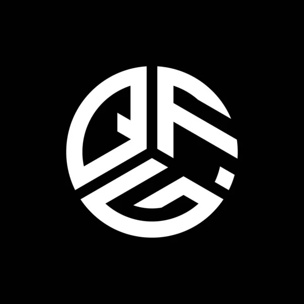 Qfg Letter Logo Design Black Background Qfg Creative Initials Letter — Stock Vector