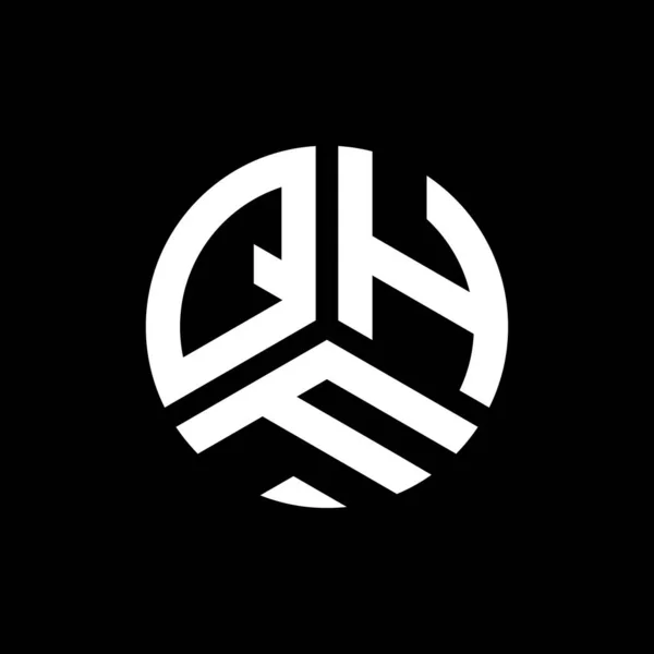 Qhf Letter Logo Design Black Background Qhf Creative Initials Letter — Stock Vector