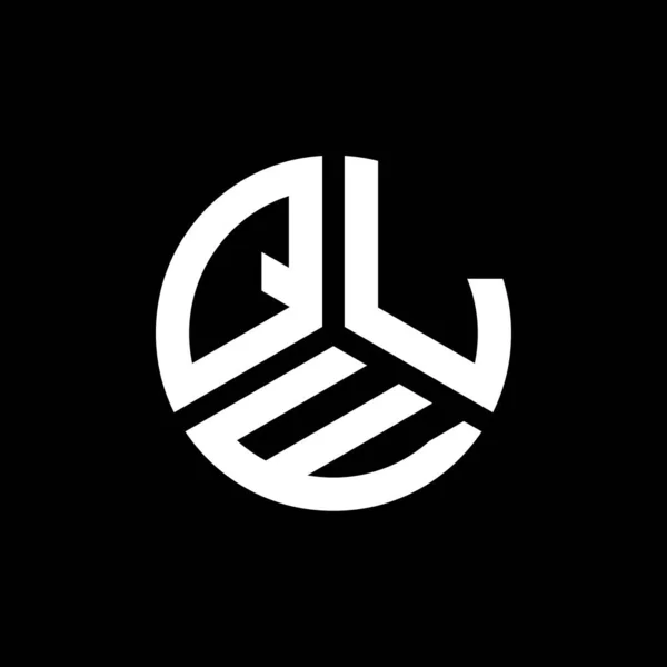 Projekt Logo Litery Qle Czarnym Tle Qle Twórcze Inicjały Koncepcja — Wektor stockowy