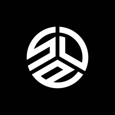 Siyah arka planda SDP harf logosu tasarımı. SDP yaratıcı harflerin baş harfleri logo kavramı. SDP harf tasarımı.