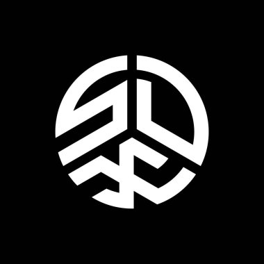 Siyah arkaplanda SDX harf logosu tasarımı. SDX yaratıcı harflerin baş harfleri logo kavramı. SDX harf tasarımı.