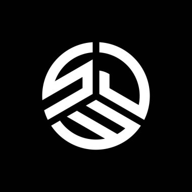 Siyah arkaplanda SJW harf logosu tasarımı. SJW yaratıcı harflerin baş harfleri logo kavramı. SJW harf tasarımı. Siyah arkaplan üzerinde JW harf logosu tasarımı. SJW yaratıcı harflerin baş harfleri logo kavramı. SJW harf tasarımı.