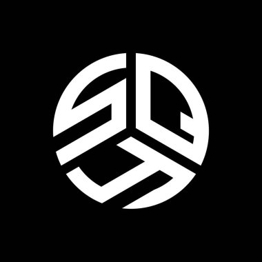 Siyah arkaplan üzerine SQY harf logosu tasarımı. SQY yaratıcı harflerin baş harfleri logo kavramı. SQY harf tasarımı.