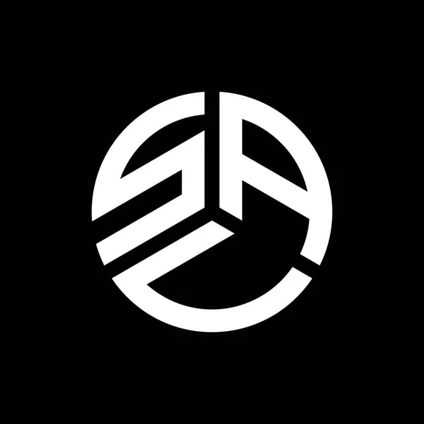 Sav Logo Ontwerp Zwarte Achtergrond Sav Creatieve Initialen Letter Logo — Stockvector