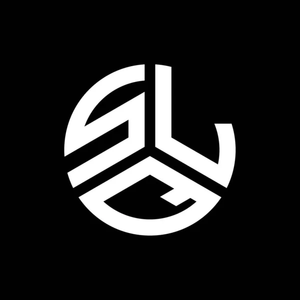 Дизайн Логотипа Буквы Slq Черном Фоне Slq Творческие Инициалы Буквенно — стоковый вектор