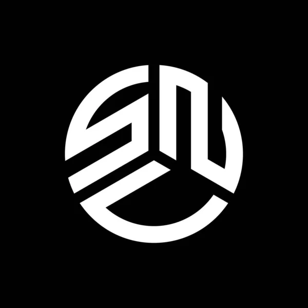 黒を基調としたSnvレターロゴデザイン Snvクリエイティブイニシャルレターロゴコンセプト Snv文字デザイン — ストックベクタ