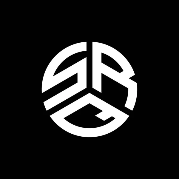 Дизайн Логотипа Srq Чёрном Фоне Srq Креативные Инициалы Буквенная Концепция — стоковый вектор