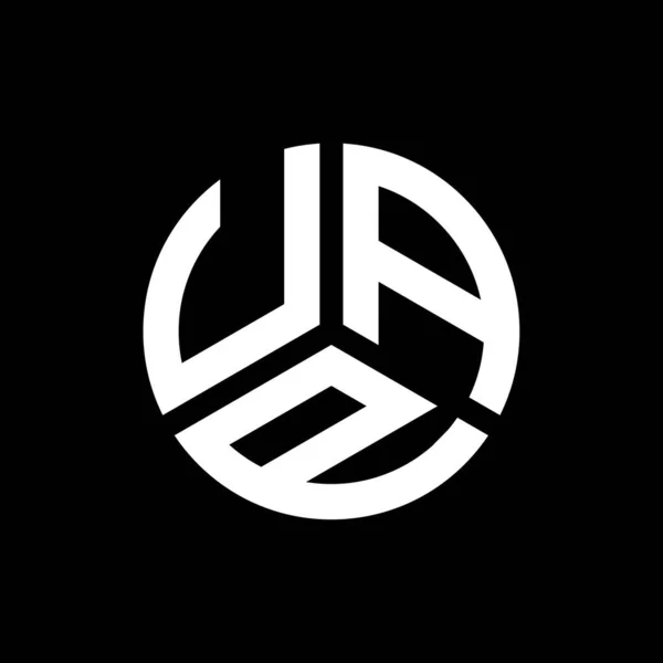 Дизайн Логотипа Uap Чёрном Фоне Uap Креативные Инициалы Буквенная Концепция — стоковый вектор