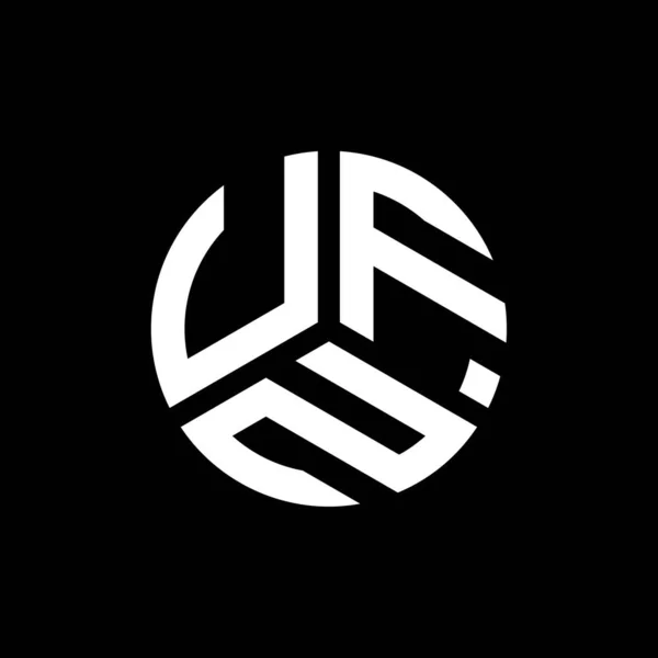 Дизайн Логотипа Ufn Чёрном Фоне Творческие Инициалы Ufn Буквенно Логотипная — стоковый вектор
