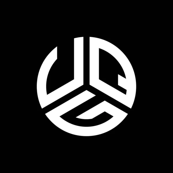 Uqg Letter Logo Ontwerp Zwarte Achtergrond Uqg Creatieve Initialen Letter — Stockvector