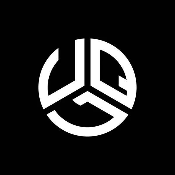 Projekt Logo Litery Uql Czarnym Tle Kreatywne Inicjały Uql Koncepcja — Wektor stockowy