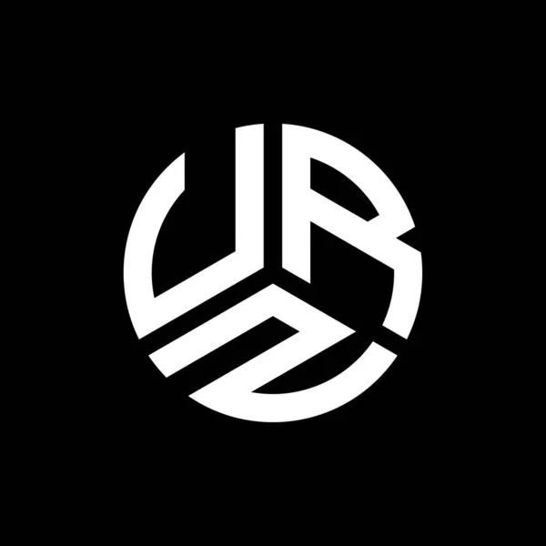 Urz Literă Logo Design Fundal Negru Urz Creativ Iniţiale Litera — Vector de stoc