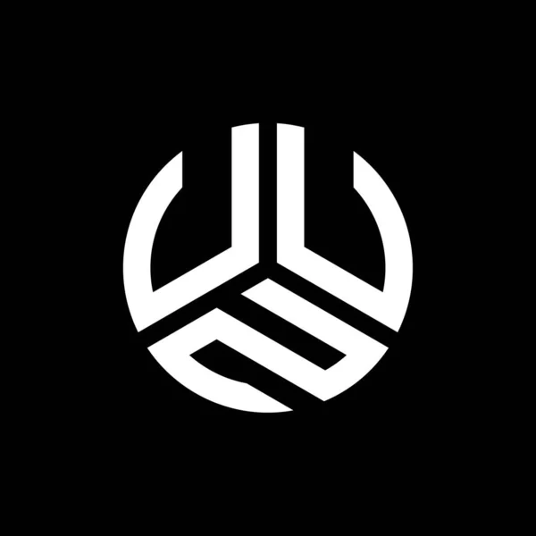 Uun Letter Logo Ontwerp Zwarte Achtergrond Uun Creatieve Initialen Letter — Stockvector