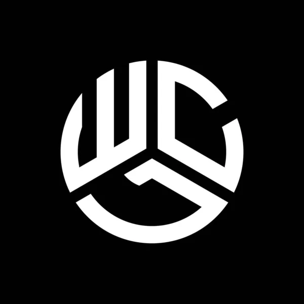 Design Logo Literei Wcl Fundal Negru Wcl Creativ Iniţiale Literă — Vector de stoc