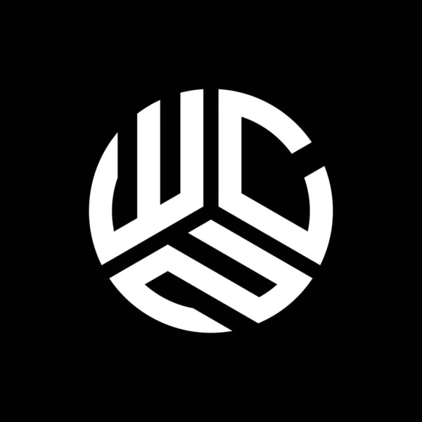 Wcn Letter Logo Design Auf Schwarzem Hintergrund Wcn Kreative Initialen — Stockvektor