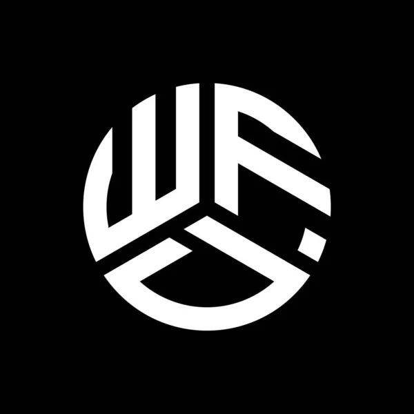 Wrrl Logo Design Auf Schwarzem Hintergrund Wrrl Kreative Initialen Brief — Stockvektor