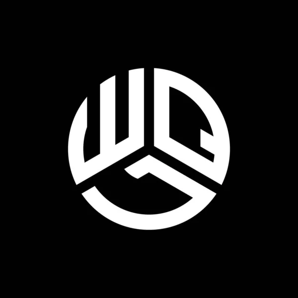 Wql Дизайн Логотипу Літер Чорному Тлі Творчі Ініціали Wql Мають — стоковий вектор