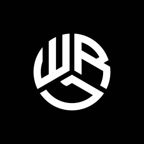 ブラックを基調としたWrlレターロゴデザイン Wrlクリエイティブイニシャルレターロゴコンセプト Wrlレターデザイン — ストックベクタ