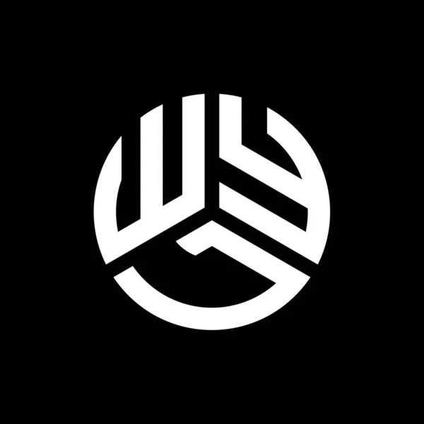Wyl Letter Logo Design Auf Schwarzem Hintergrund Wyl Kreative Initialen — Stockvektor