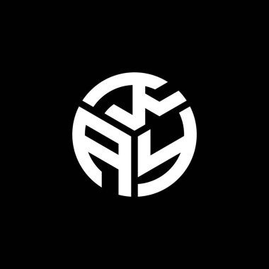 Siyah arkaplanda logo tasarımı. Yaratıcı harf logosu kavramı. Harf tasarımı.