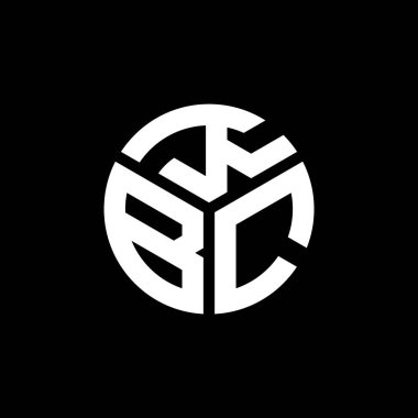 Siyah arkaplanda KBC harf logosu tasarımı. KBC yaratıcı harflerin baş harfleri logo kavramı. KBC harf tasarımı.