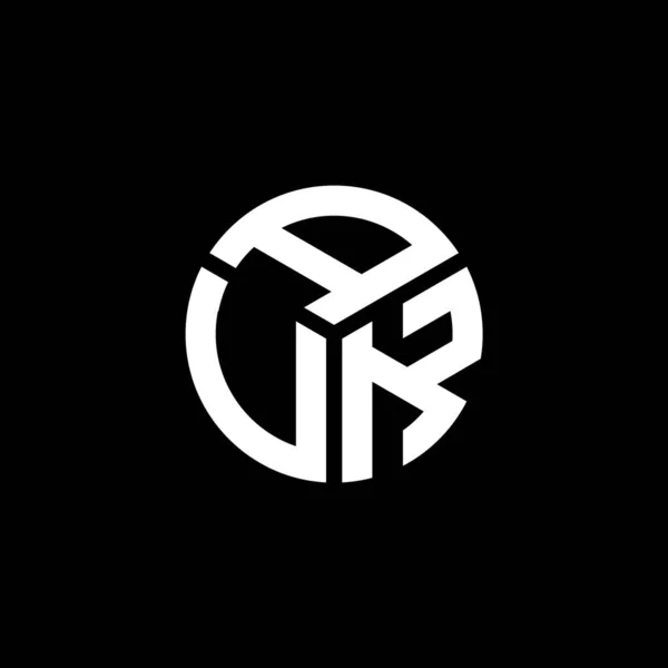Avk Logo Ontwerp Zwarte Achtergrond Avk Creatieve Initialen Letter Logo — Stockvector