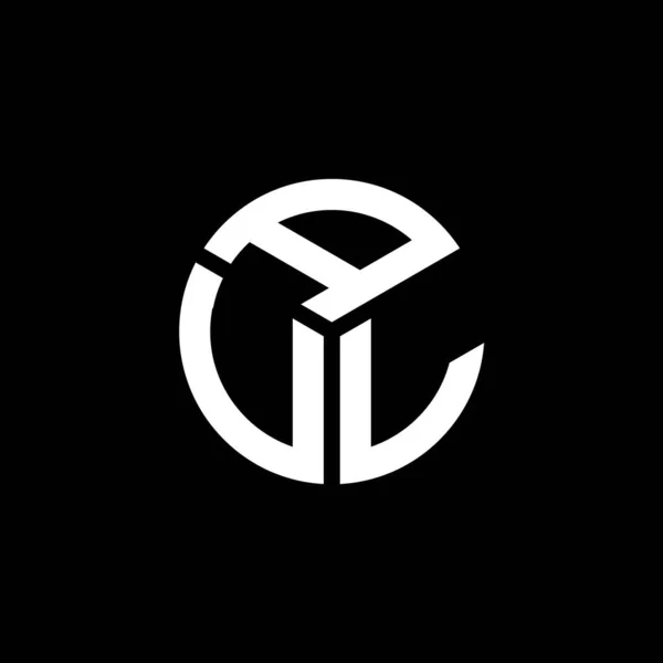 Avl Letter Logo Design Black Background Avl Creative Initials Letter — Stock Vector