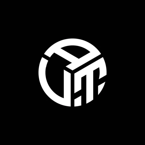 Σχεδιασμός Λογότυπου Γράμματα Avt Μαύρο Φόντο Σχέδιο Λογοτύπου Δημιουργικά Αρχικά — Διανυσματικό Αρχείο