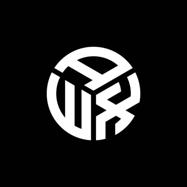Awx Lettre Logo Design Sur Fond Noir Awx Initiales Créatives — Image vectorielle