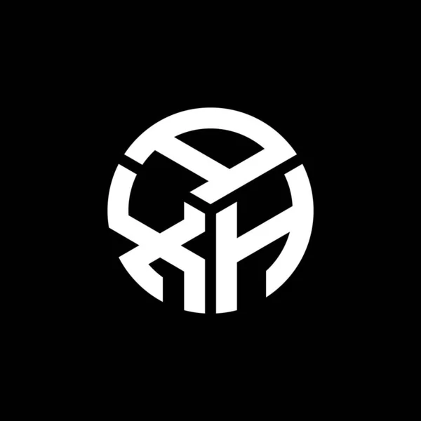 Axh Letter Logo Design Auf Schwarzem Hintergrund Axh Kreative Initialen — Stockvektor
