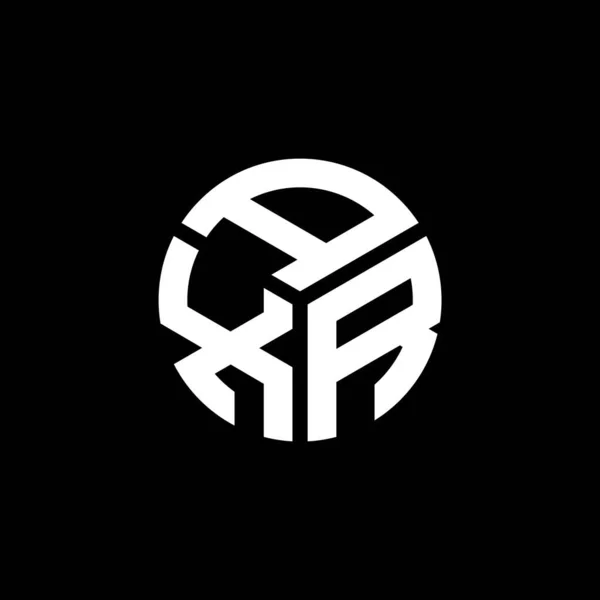 Axr Дизайн Логотипу Літер Чорному Тлі Творчі Ініціали Axr Мають — стоковий вектор