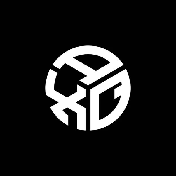 Diseño Del Logotipo Letra Axq Sobre Fondo Negro Axq Iniciales — Archivo Imágenes Vectoriales