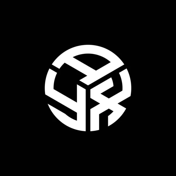 Ayx Lettre Logo Design Sur Fond Noir Ayx Initiales Créatives — Image vectorielle