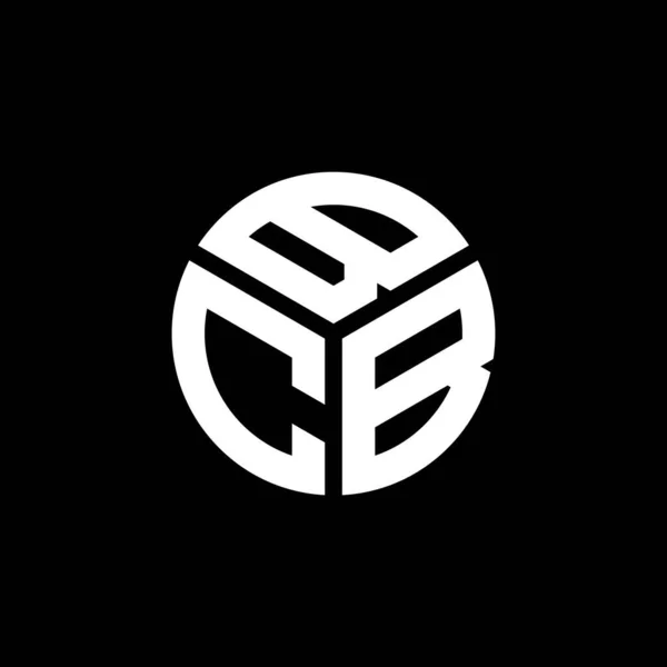 黒の背景にBcbの文字のロゴデザイン Bcbクリエイティブイニシャルレターロゴコンセプト Bcb文字デザイン — ストックベクタ