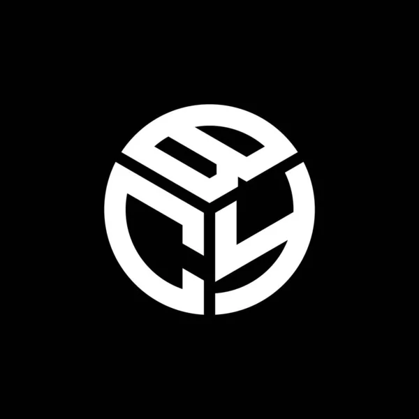 Bcy Letter Logo Design Auf Schwarzem Hintergrund Bcy Kreative Initialen — Stockvektor