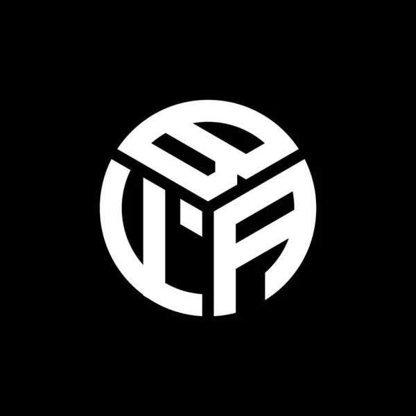 Bfa Logo Ontwerp Zwarte Achtergrond Bfa Creatieve Initialen Letter Logo — Stockvector