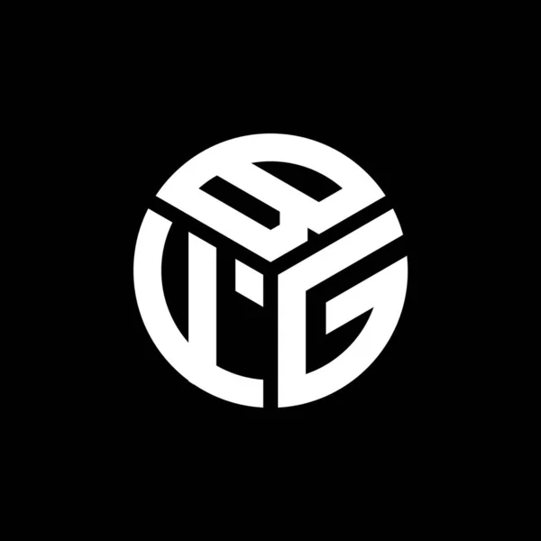 Bfg Letter Logo Ontwerp Zwarte Achtergrond Bfg Creatieve Initialen Letter — Stockvector