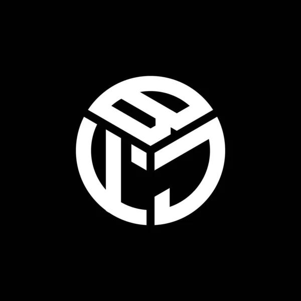 Bfj Letter Logo Design Black Background Bfj Creative Initials Letter — Stock Vector